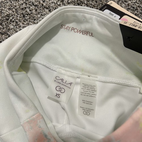 NWT Calia Women's Essential High Rise 7/8 Leggings NWT Size XS Tie Dye Pastel - Picture 11 of 11