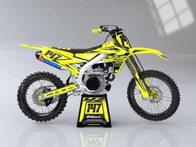 CustomMX: Grafik Kit passend für alle Yamaha YZ YZF WR WRF Modelle 85 12 250 450 426