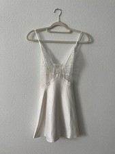 Victoria's Secret Lace Slip Dress Women's S Mini Bridal Floral 2000s Lingerie