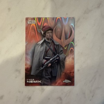 2025 Topps Chrome Star Wars Karis Nemik Raywave Refractor 68