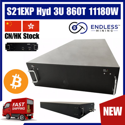 NEW Bitmain Antminer S21EXP Hyd 3U 860Th/s 11180W   BTC Miner | EndlessMining