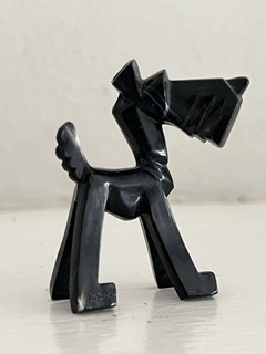 Cute Cartoony Vintage Deco Don Manning Scottie Dog Terrier Figure Black Nosco 2"