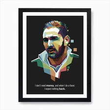 Benzema Pop Art WPAP Art Print Framed Wall Art Poster Canvas Print Picture