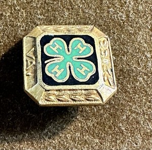 Antique Vintage Lapel Hat Pin 4-H representing VA Four H - VA. State Member