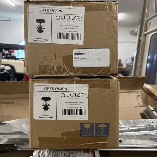 Quoizel GRTS1708 Grant 8"W Semi-Flush Ceiling Fixture - Bronze - Picture 2 of 2