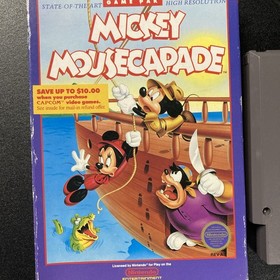 Mickey Mousecapade NES 1988. With Box & Sleeve- Tested