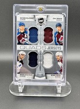 Upper Deck The Cup Quads Jerseys /25 MacKinnon Makar Rantanen Toews Avalanche