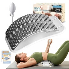 Back Stretcher, Stepless Air-Adjustable Back Stretcher for Lower Back Pain Re...