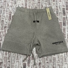 Fear of God Essentials Sweat Shorts Dark Oatmeal Grey Mens Medium 0217 New