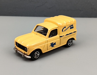 Vintage Majorette #230 Yellow Renault 4L 1/55 Diecast Telephone Truck France