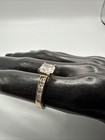 VTG China 925 Sterling Silver Vermeil CZ Ring. Size 7 . Grams 4.4. Marked M — photo 5