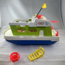 Barca vintage anni 70 Fisher Price Little People Happy House # 985