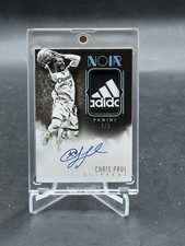 2014 Panini Noir Chris Paul Jumbo Adidas Logo Laundry Tag Patch Auto /3 Clippers