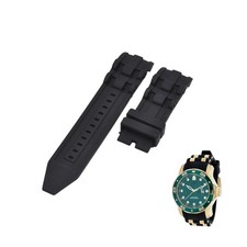 Pro Diver 39100 26mm Black Rubber Watch Strap For Invicta