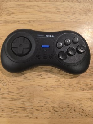 8BitDo M30 2.4G Wireless Gamepad Controller Black for Sega Genesis Mega Drive