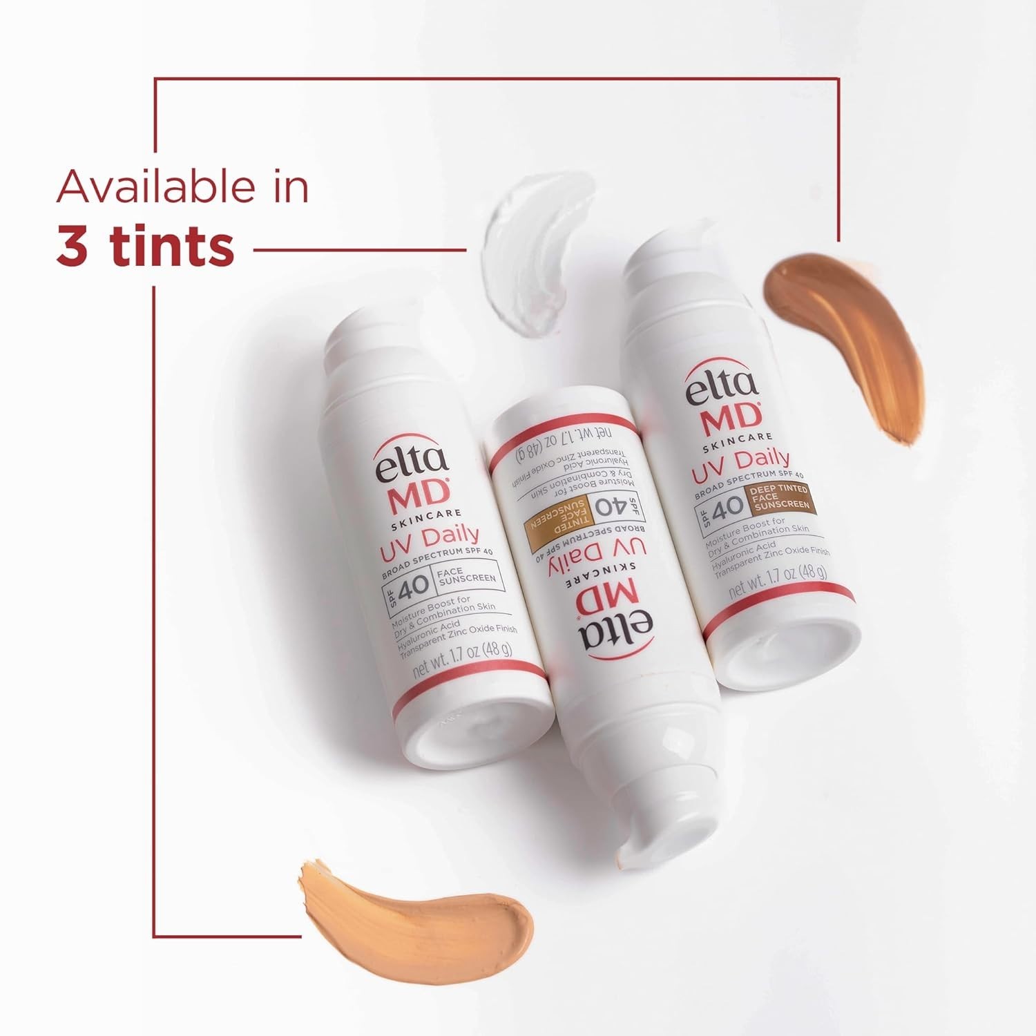 Fragrance-Free Tinted Sunscreen with Zinc Oxide for Daily Hydration - SPF 40