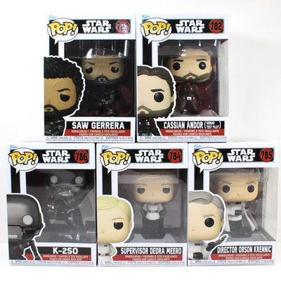 Funko Pop! Star Wars: Andor Cassian Orson Dedra Saw K-2SO Set of 5 ...