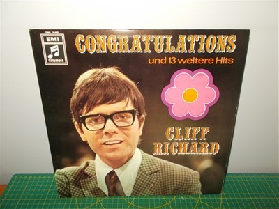 Congratulations Cliff Richard . Und 13 Weitere Hits . Columbia Record LP