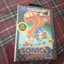 Sonic the Hedgehog 2 Sega Genesis "Not For Resale" Nfr Tested