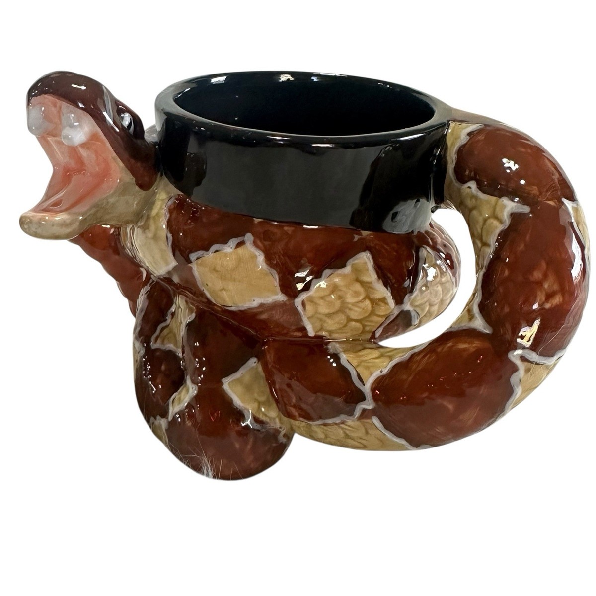 Craig Ferguson Coiled Striking Diamondback Rattlesnake Mug | eBay