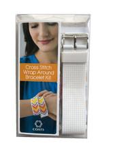 NEW NIB COATS CLARK CROSS STICH WRAP AROUND BRACELET KIT 4 PATTERNS