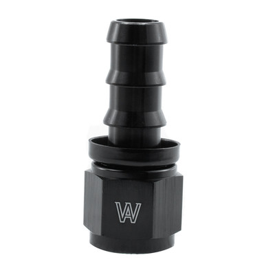 AN-10 (AN10) STRAIGHT Push-On Fuel Hose Fitting Black