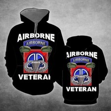 Airborne Veteran Paratrooper All Over Print For Men And Women 3D HOODIE Us Size