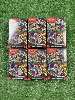 Pokémon TCG: Pitch Black Booster Bundle x6 Brandneu & Sealed   Schneller Versand  