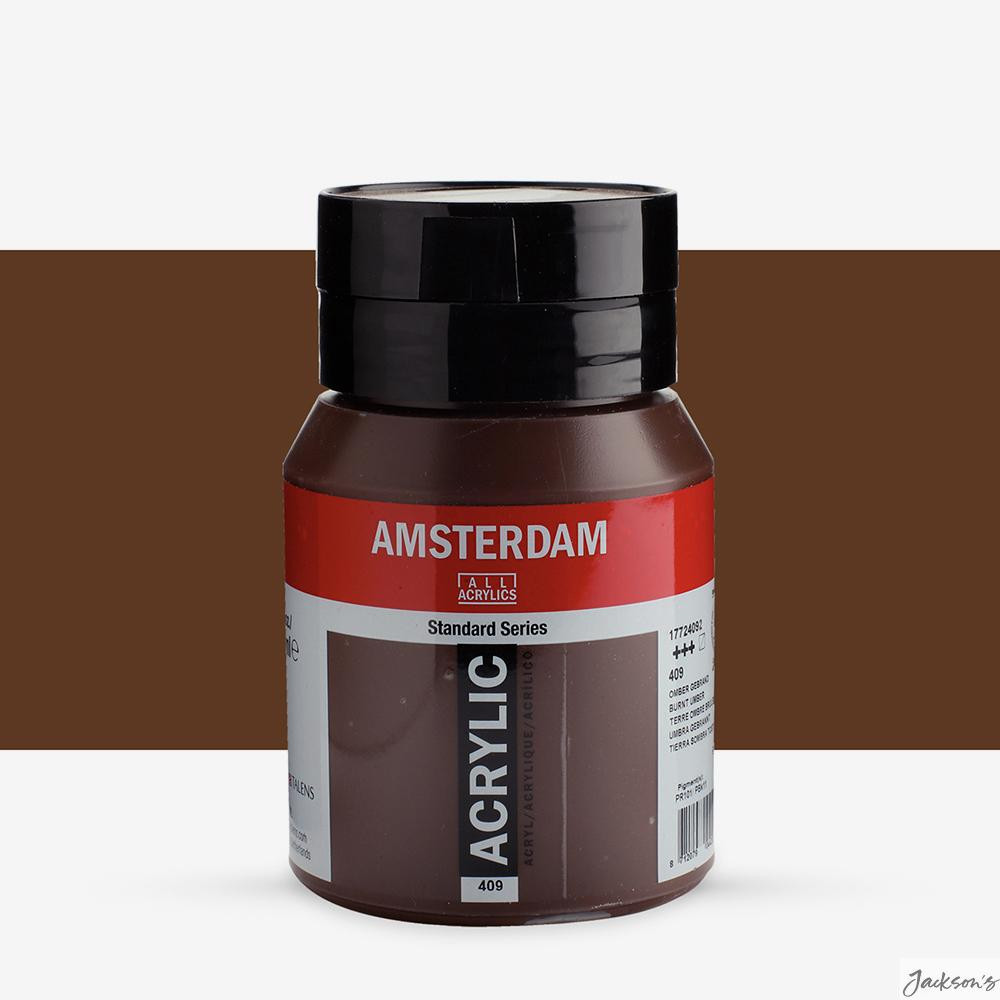 Royal Talens : Amsterdam Standard : Acrylic Paint : 500ml : Burnt Umber