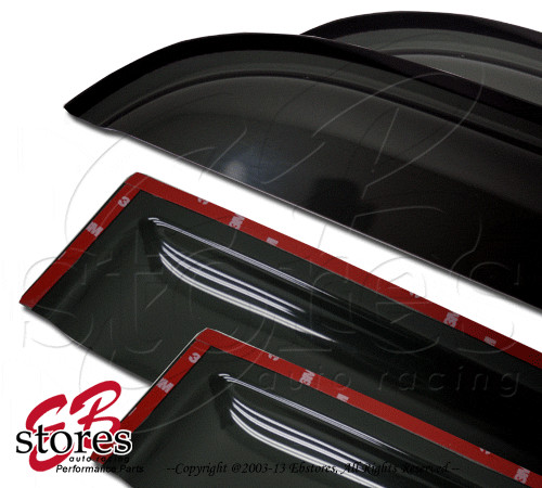 Vent Shade Window Visors Rain Guard Out-Channel 2.0mm Jaguar XJ8 XJ12 97-03 4pcs