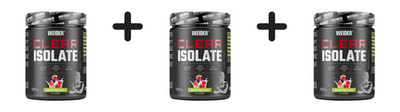 3 x Weider Clear Isolate (500g) Watermelon (63,30 EUR/kg)