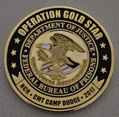 Federal Bureau of Prisons North Central Region NCR, 2017 CMT Challenge Coin
