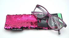 Foster Grant "MIRELLE MAG" Magenta Reading Glasses 53/16-143 W/Case PICK DIOPTER