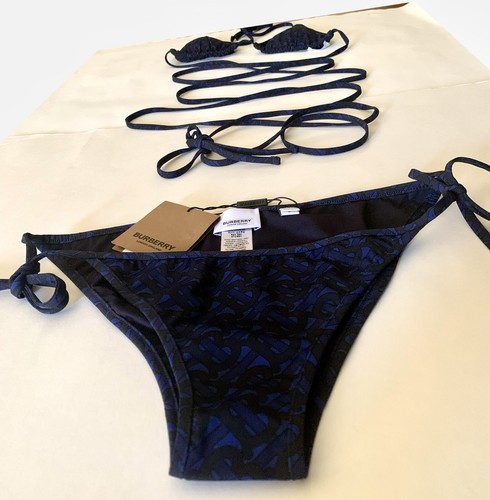 Burberry TB Crisscross Strappy Spaghetti Lace Bikini NWT - MSRP $550 - Picture 10 of 11