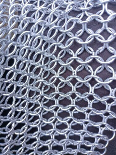 NEW YEAR 10 mm Butted Aluminum Chain Mail Coif / Chainmail NEW YEAR 10 mm Butted Aluminum Chain Mail Coif / Chainmail