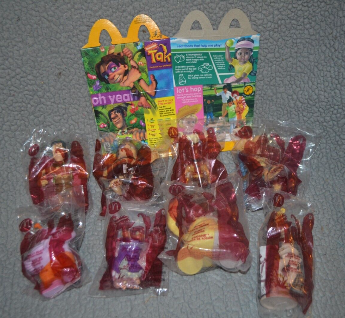 2005 McDonalds Nickelodeon Tak Action Figures Complete Set of 8