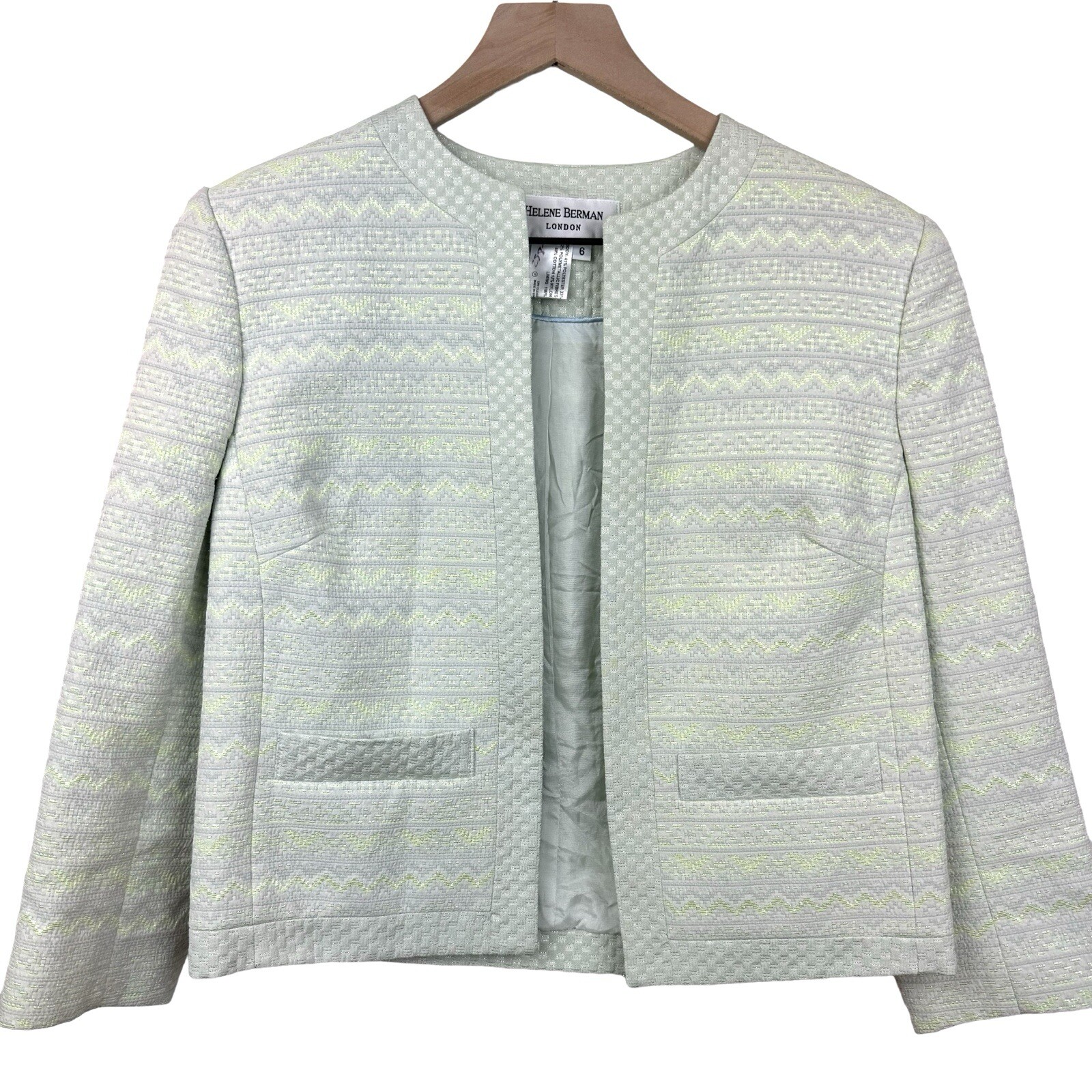 Helene Berman London Tweed Jacket Women's Size Career Formal