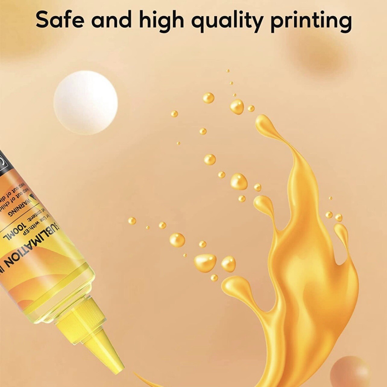 Sublimation Ink Refill 4 Color Pack Inkjet Printers Heat Press Transfer