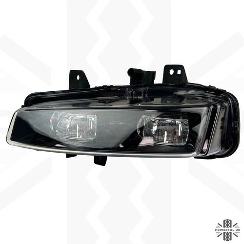 Front Bumper LH LED Fog Light Lamp BLACK for Range Rover Evoque 2011-15 nearside - Picture 2 of 9