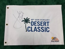 Jordan Spieth Signed 60th Anniversary Desert Classic Golf Pin Flag + Dealer COA