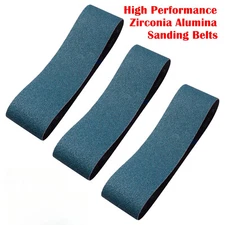 3 Pack Zirconia Sanding Belts 4 x36" Sander 120 Grit Metal Grinding Sander Belt