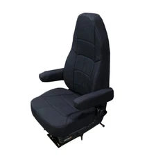 Seats Inc 189800FA631 Heritage Silver High Back Black Cloth Truck Seat