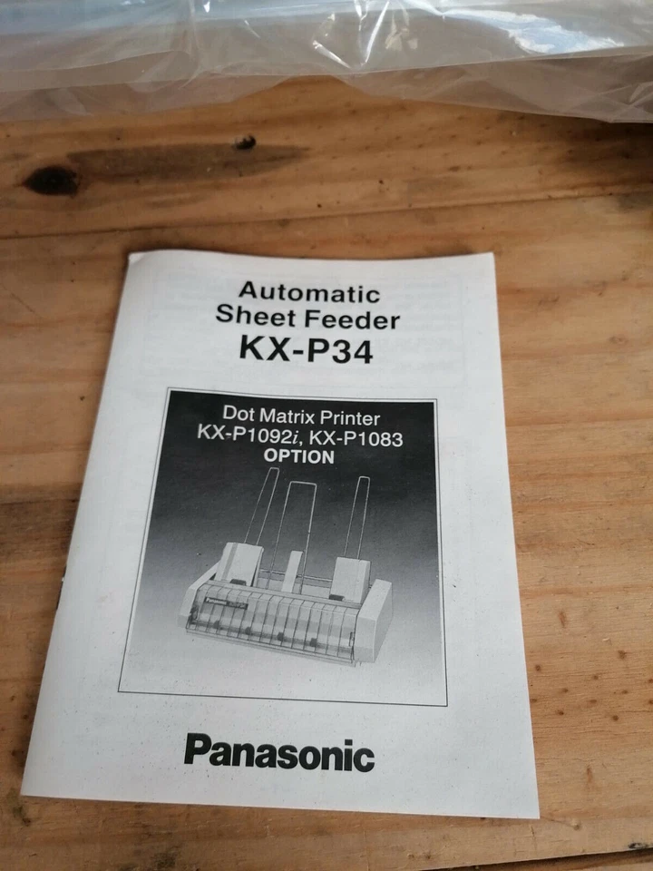 NOS Vintage Panasonic KX-P34 sheet feeder for Dot matrix printer KX-P1092i 1083 - Image 4 of 4