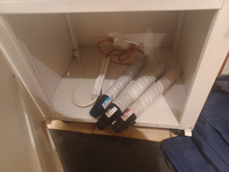 Aficio Mp C305sp with 500 sheet tray and rolling cabinet --Shipping Not Included - Image 4 of 4