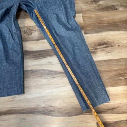 J Crew Pants Mens 36 x 30 Bowery Slim Chambray Cone Denim 2017 - Picture 4 of 8