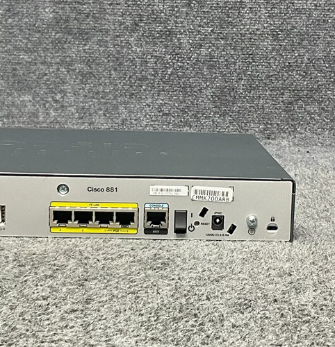 Cisco Router C881 800 Series 🔌 Integrated Services DC 12V 5.5A/2.5A Black ⚫ - 第 6/17 張圖片