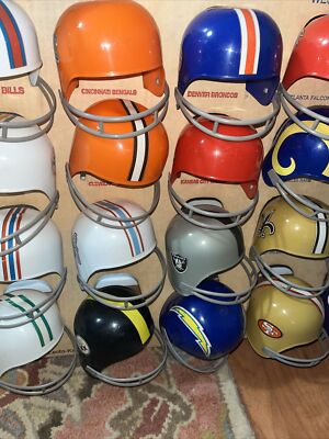 1975 Laich NFL Helmet Display Dairy Queen Laich Complete Set of 26