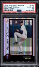1998 Bowman Chrome Mariano Rivera Refractor #269 PSA 10 Mint POP 5 Yankees HOF