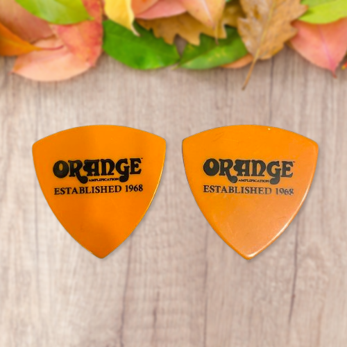 Orange Original Guitar Pick 2pcs Limited Rare F/S