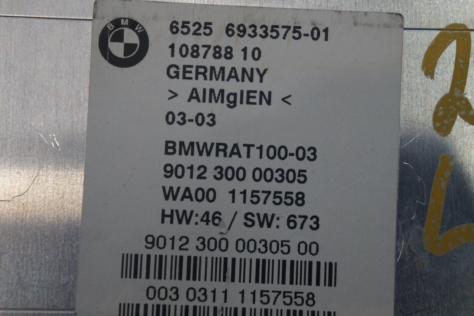 Rear Antennta Amplifier Control Module 65256933575 OEM Rolls Royce Phantom 2004